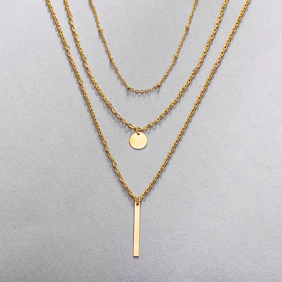 Three-Piece Gold Necklace - Vivienne