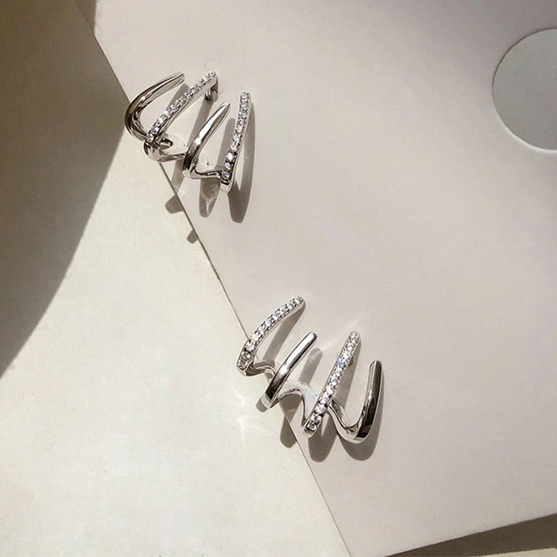 Geometric Clip-On Earrings – Liora