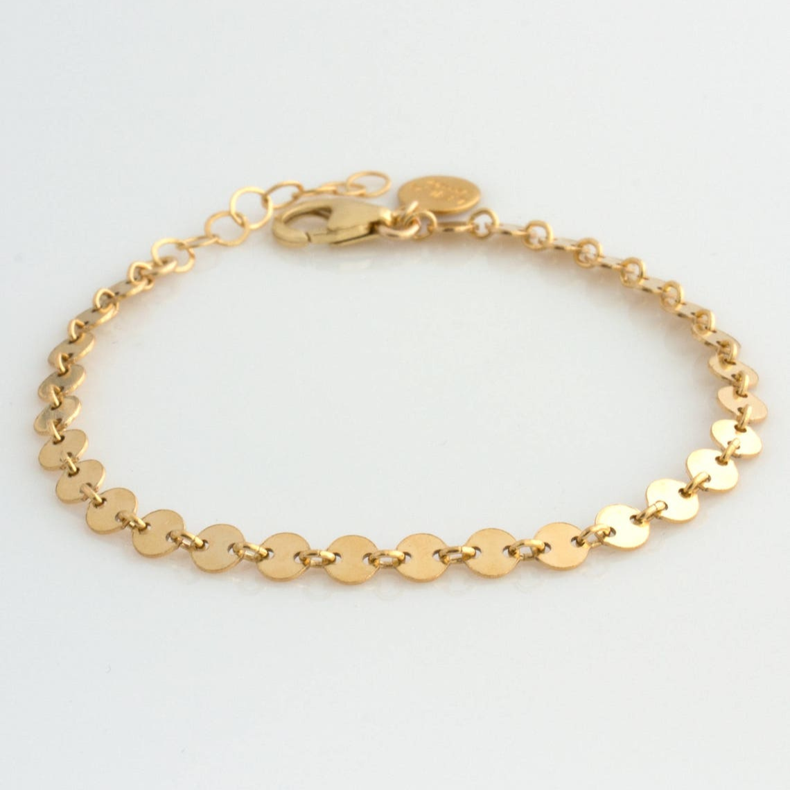 Tube chain disc bracelet - Layer bracelet set