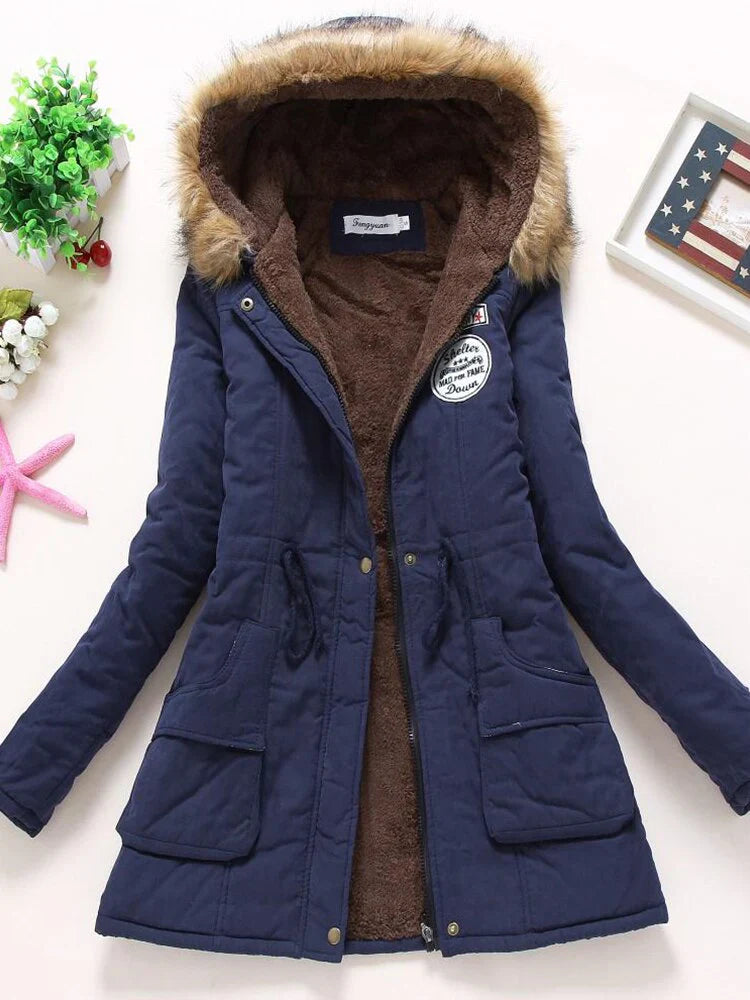 Isla Parka Jacket | Faux Fur Hood Casual Jacket