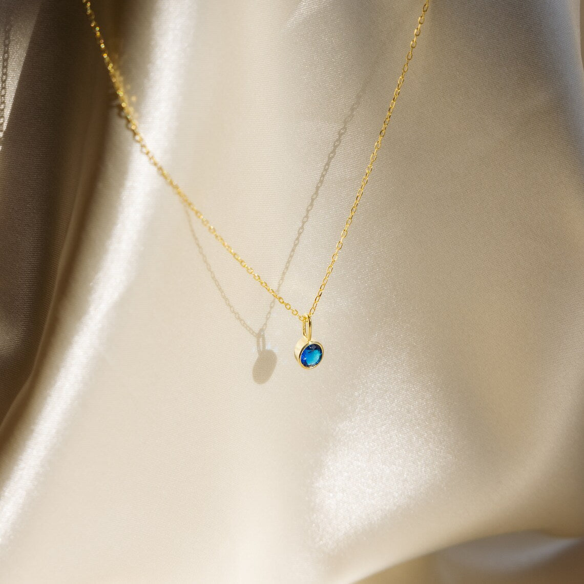 Birthstone necklace - Gemstone necklace