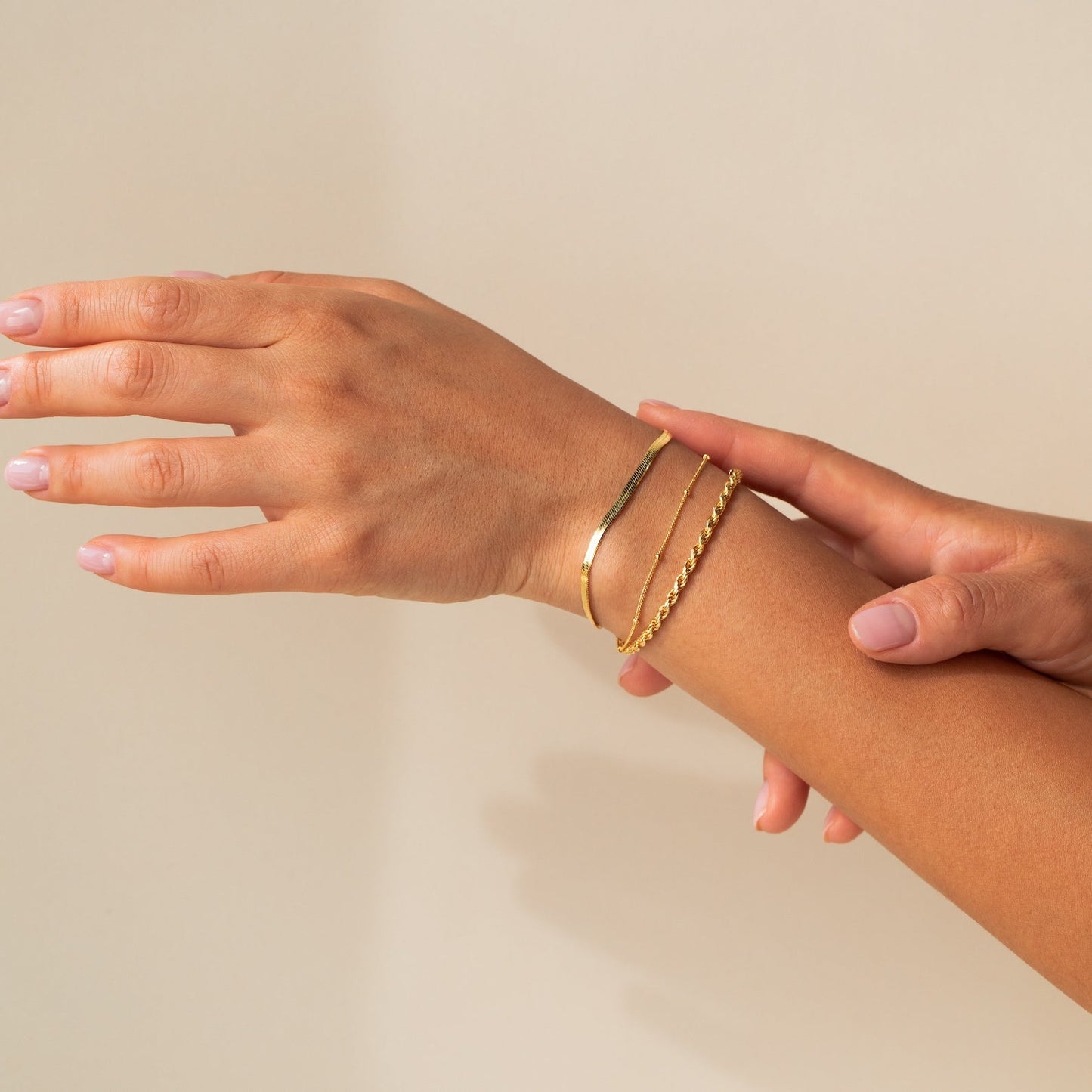 Chain bracelets - Minimalist layered bracelets