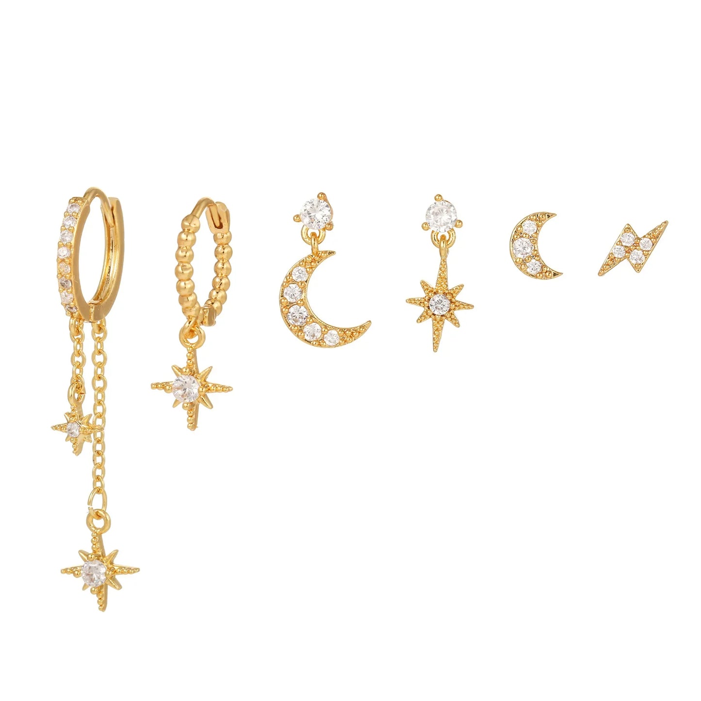 Dangling Starlight Earrings - Demitra