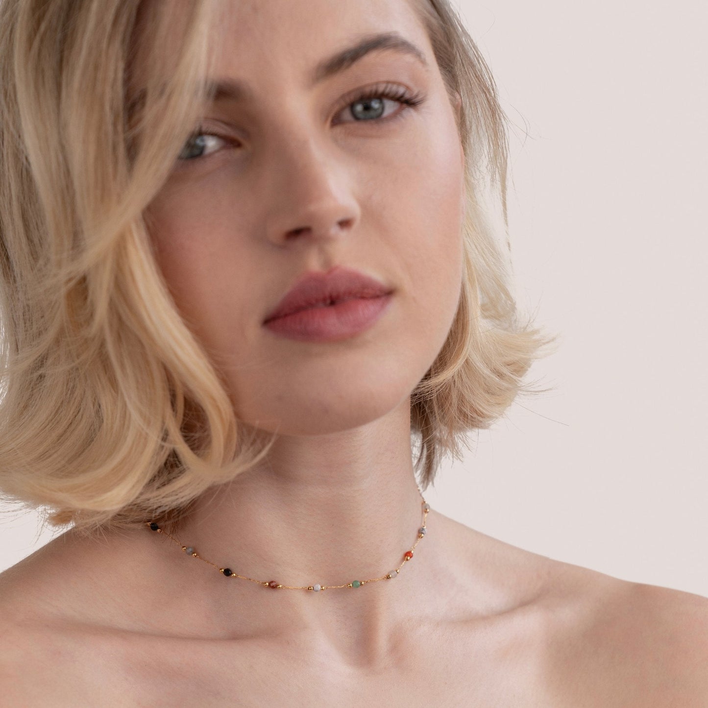 Lala - Necklace with pearls and stones