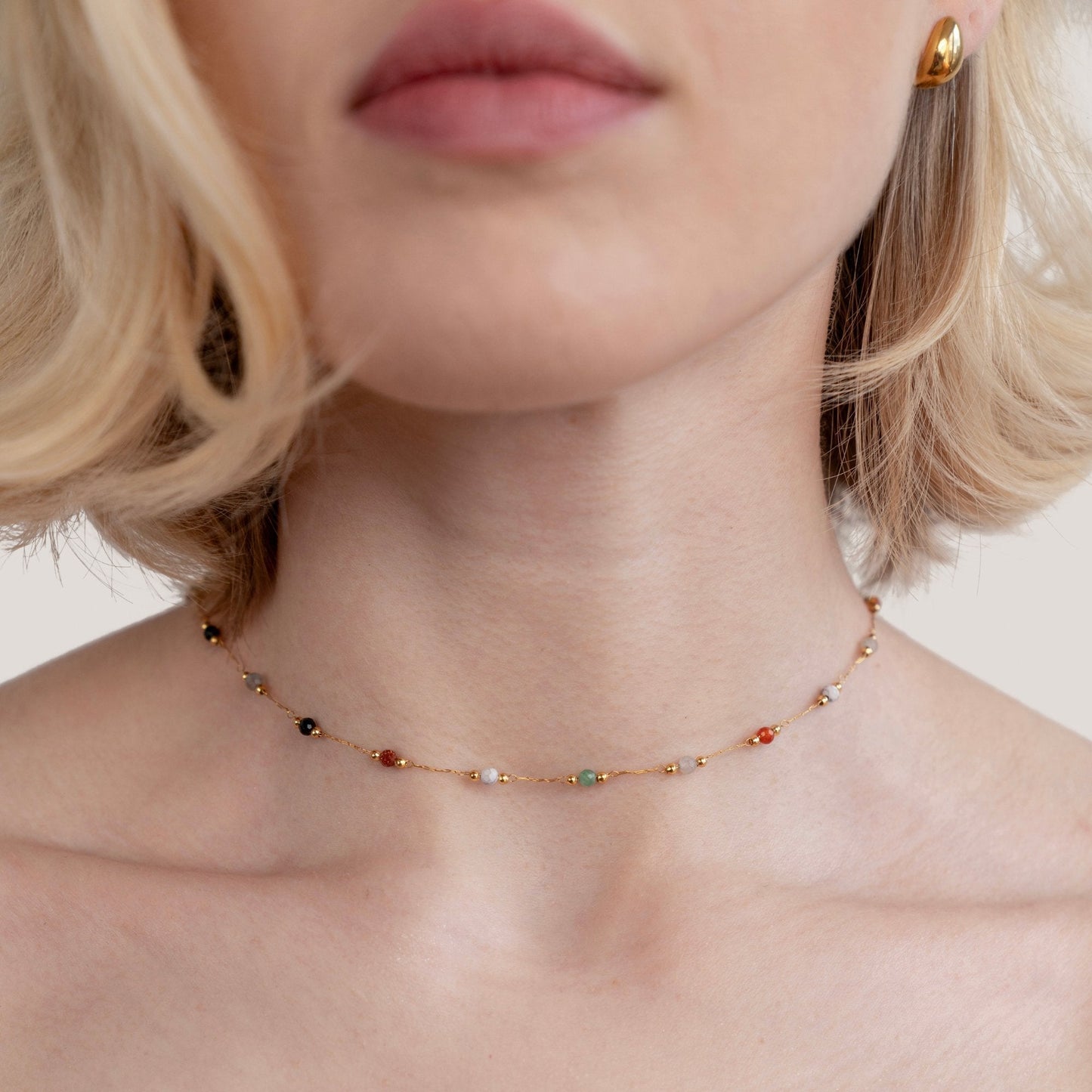 Lala - Necklace with pearls and stones