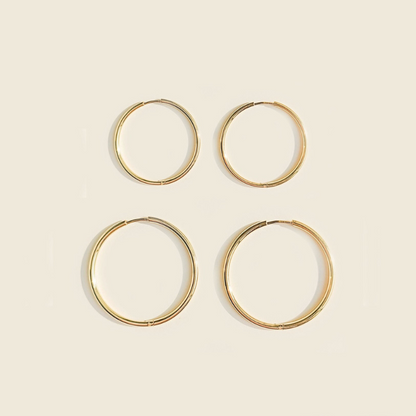 Everyday Gold-Plated Hoop Earrings - Emma