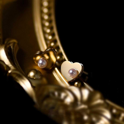 Mirror Pearl Studs – Elise