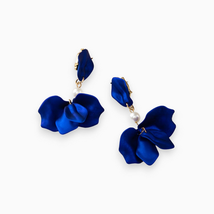 Gold-Plated Pearl Drop Earrings - Serena