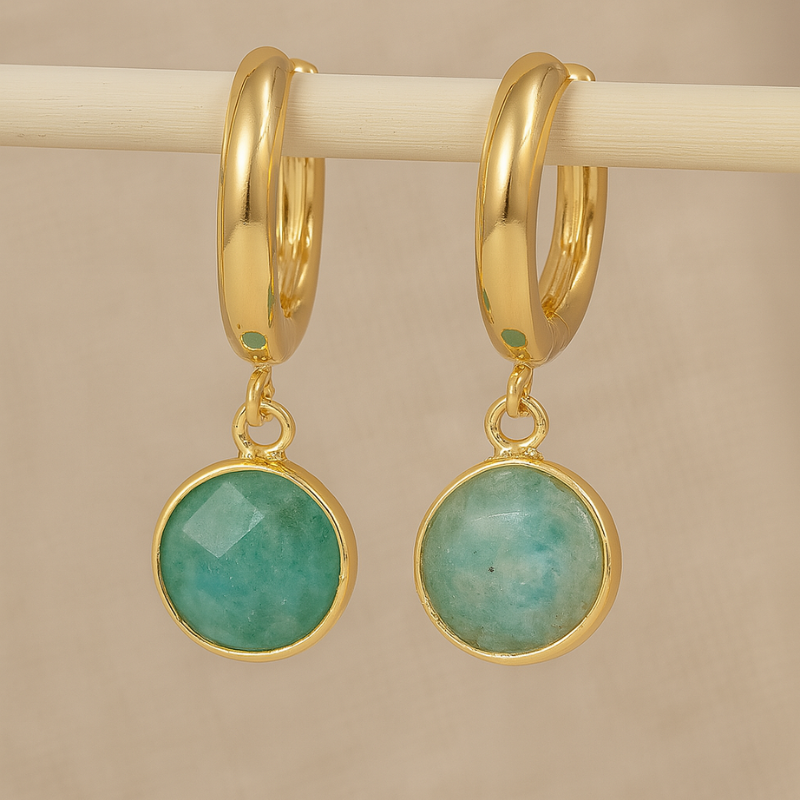 Gold Charm Drop Earrings - Lorena