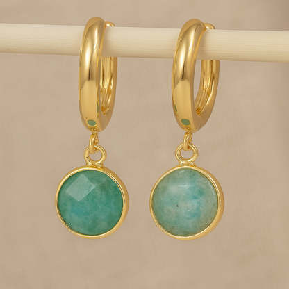 Gold Charm Drop Earrings - Lorena