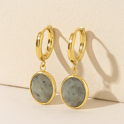 Gold Charm Drop Earrings - Lorena