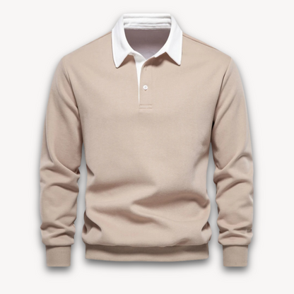 James Cotton Polo Sweater | Collared Long Sleeve Jumper