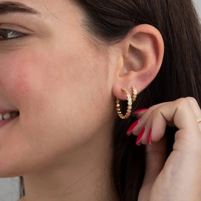 Hive Hoop Earrings Geometric - Alexa