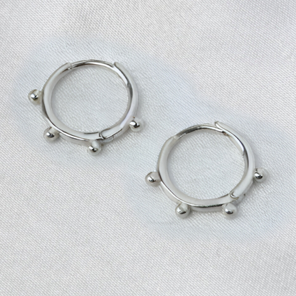 Beaded Hoop Earrings - Elowen