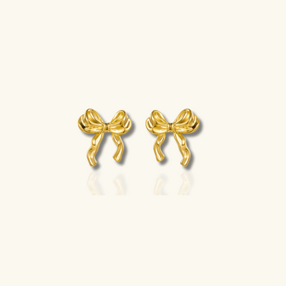 Gold Bow Earrings - Eloise