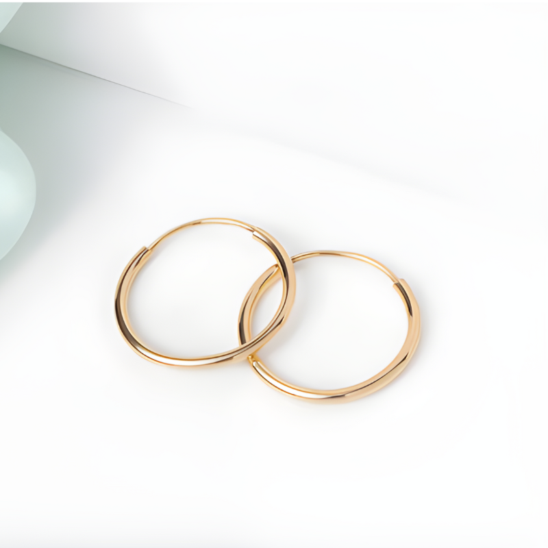 Everyday Gold-Plated Hoop Earrings - Emma