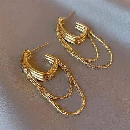 Modern Tassel Stud Earrings – Aria