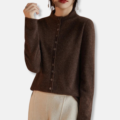 Sofia Wool Two-Piece Set | Relaxed Fit Collared Cardigan Set