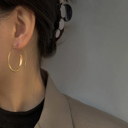 Spiral Hoop Earrings - Celestina