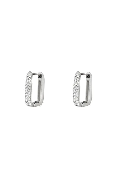 Glittering Hoop Earrings - Estelle