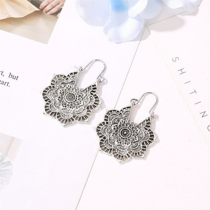 Lotus Mandala Earrings | Aria