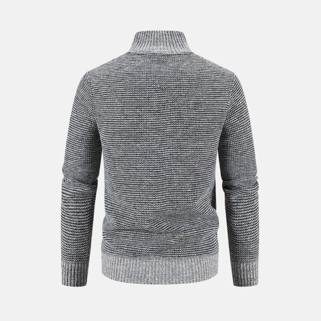 Benjamin Hybrid Jacket | Slim Fit Quilted Zip Front Jacket