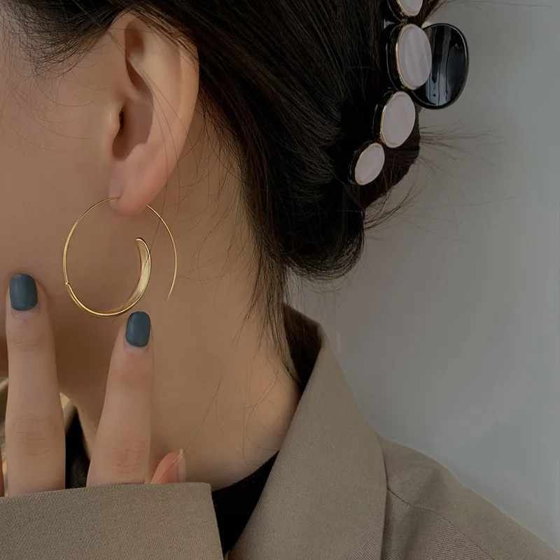 Spiral Hoop Earrings - Celestina