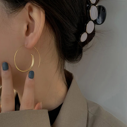 Spiral Hoop Earrings - Celestina