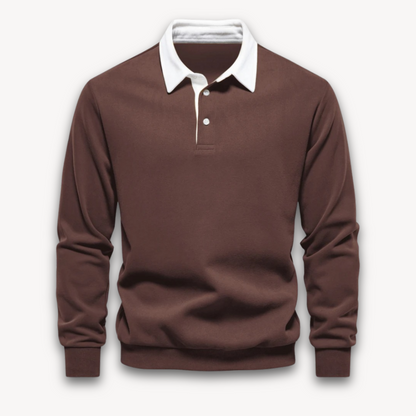 James Cotton Polo Sweater | Collared Long Sleeve Jumper