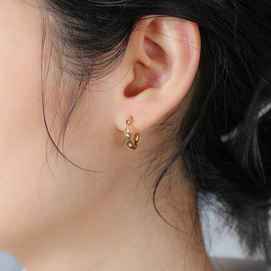 Twisted Hoop Earrings – Liora