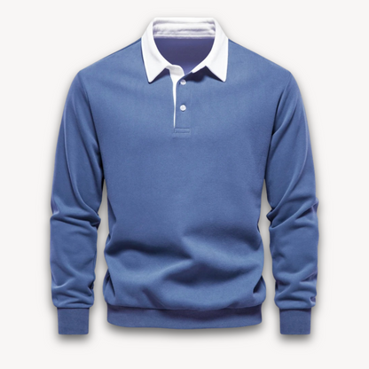 James Cotton Polo Sweater | Collared Long Sleeve Jumper