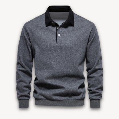 James Cotton Polo Sweater | Collared Long Sleeve Jumper