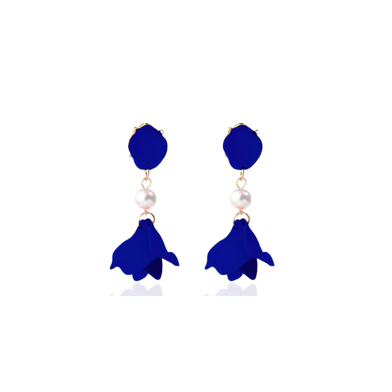 Gold-Plated Pearl Drop Earrings - Serena