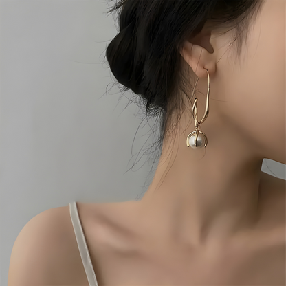 Twisted Pearl Drop Earrings - Marcelline