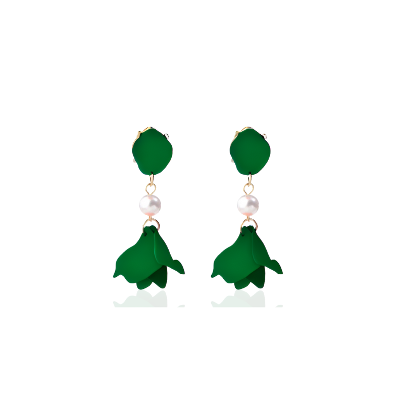 Gold-Plated Pearl Drop Earrings - Serena