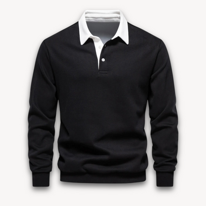 James Cotton Polo Sweater | Collared Long Sleeve Jumper