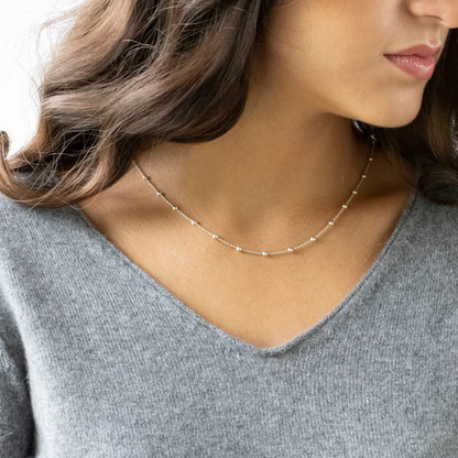 Satellite choker necklace - Golden luxury necklace