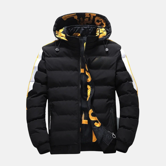 Theodore Nylon Puffer Jacket | Quilted Hooded Jacket