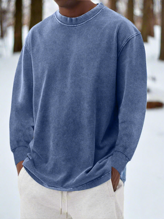 Harry Cotton Crewneck Sweater | Relaxed Fit Casual Sweater