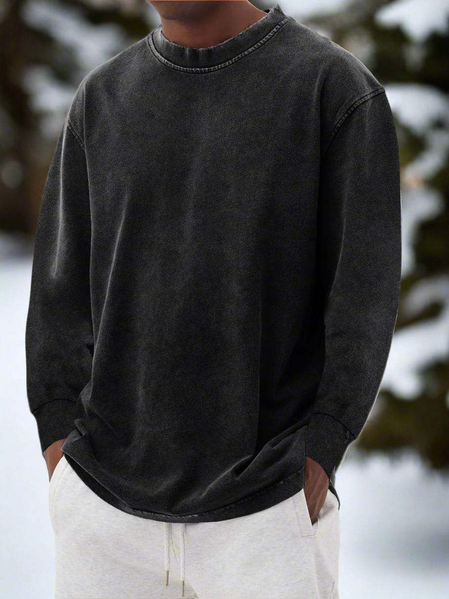 Harry Cotton Crewneck Sweater | Relaxed Fit Casual Sweater