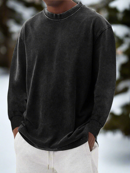 Harry Cotton Crewneck Sweater | Relaxed Fit Casual Sweater
