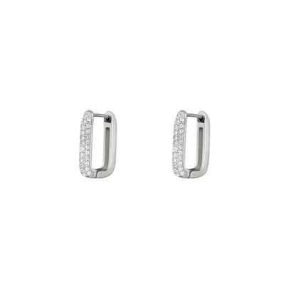 Sparkling Hoop Earrings - Luna
