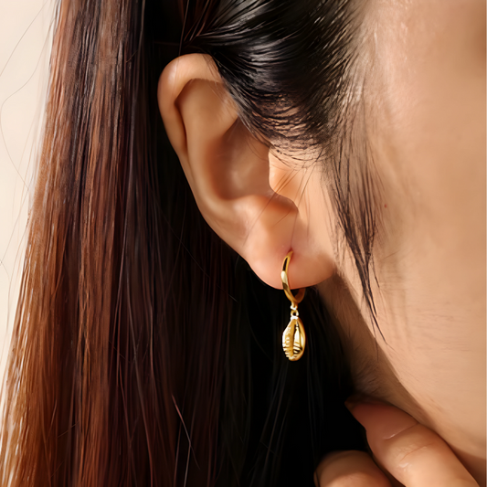 Cowrie Shell Earrings - Aurelia