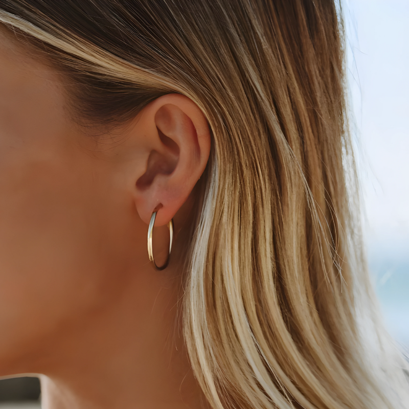 Everyday Gold-Plated Hoop Earrings - Emma