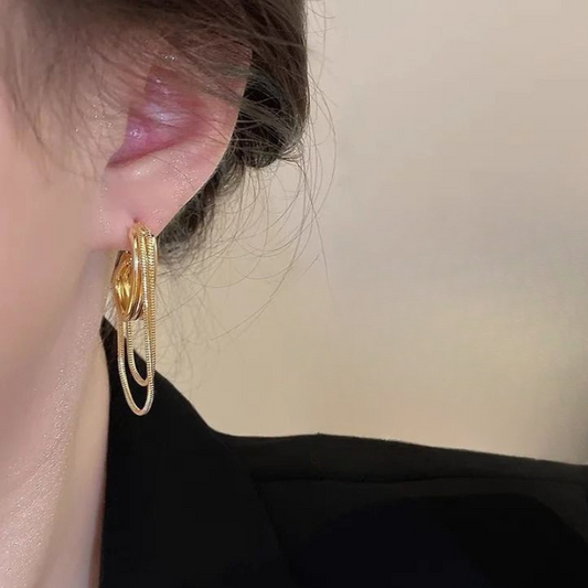 Modern Tassel Stud Earrings – Aria