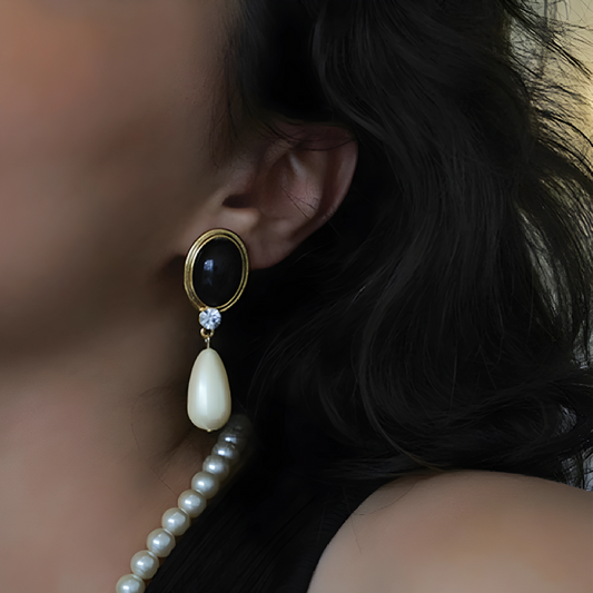 Natural Stone Drop Earrings – Lena