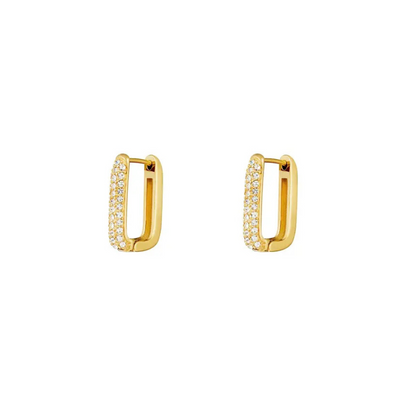 Sparkling Hoop Earrings - Luna