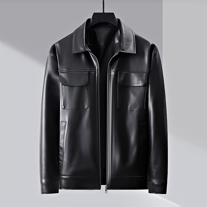 Joshua Leather Jacket | Casual Hip-Length Jacket