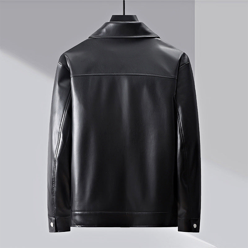 Joshua Leather Jacket | Casual Hip-Length Jacket