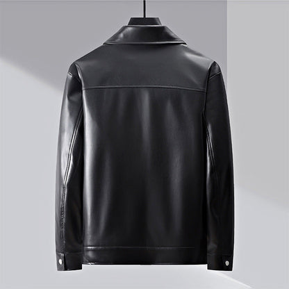 Joshua Leather Jacket | Casual Hip-Length Jacket